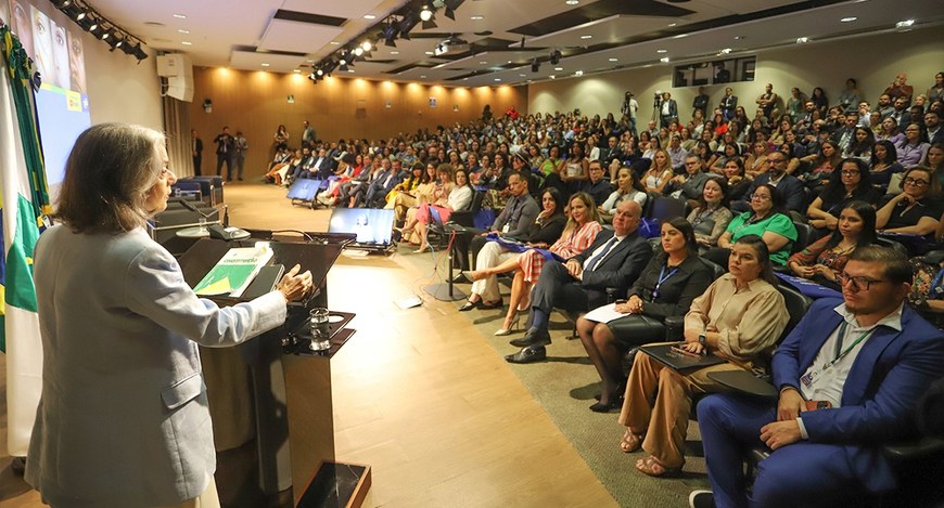 Ministra Cármen Lúcia, presidente do TSE, fala em evento no Tribunal de Contas da União, em Bras...