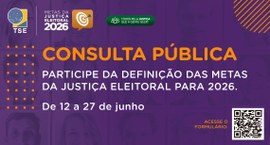 Participe da consulta pública para a definição das Metas da JE para 2026