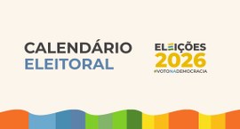 Logo do calendário eleitoral. Arte: Secom/TSE