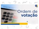 Qual a ordem de votação na urna eletrônica?