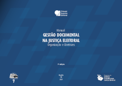 Manual Gestão Documental na Justiça Eleitoral