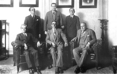 Imagem 4.2-editado.jpg com a legenda <em>Juízes membros do Tribunal Regional Eleitoral do Paraná (TRE/PR),</em> 1933. <br> <strong>Arquivo Nacional</strong>