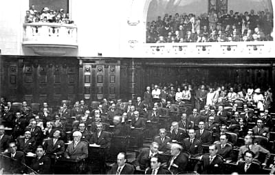 Imagem 4.36-editado.jpg com a legenda <em>Plenário da Assembleia Nacional Constituinte, </em>1934. <br /> <strong>CPDOC/FGV</strong>