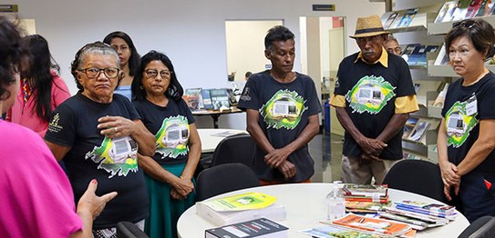 03.07.2024 -  Estudantes do projeto SoleTRE visitam Biblioteca do TRE-MT