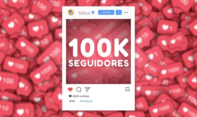 06.04.2020 - Banner 100 mil Instagram 06.04.2020 - Banner 100 mil Instagram