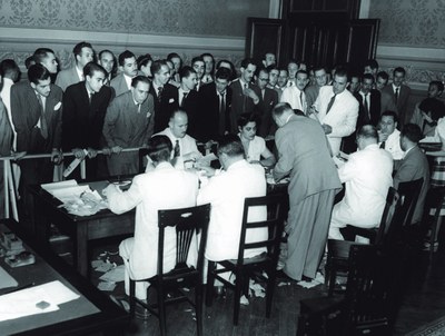 13.01.2024 - Apuração de votos em junta eleitoral instalada no Palácio da Justiça de São Paulo, ...