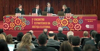 1º Encontro Estratégico de Justiça Eleitoral em 05.02.2015 1º Encontro Estratégico de Justiça Eleitoral