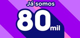 80 mil seguidores no Instagram