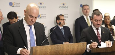Alberto Ruy/Secom/TSE Assinatura Acordos de Cooperação Tecnica com Policia Federal, AGU e o CIEDDE