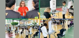 Alunos do ensino médio usando a UE - 27.03.2025