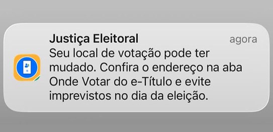 e-Título passa a enviar alertas com orientações para as Eleições 2026
