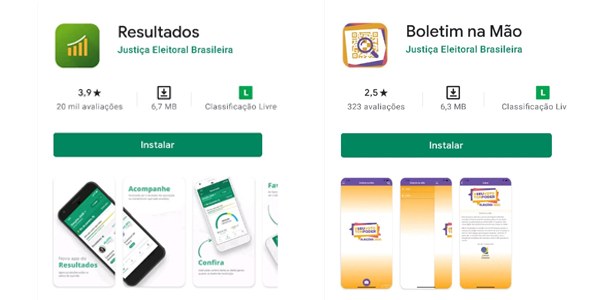 Aplicativos Resultados e Boletim na mão - 10.11.2020