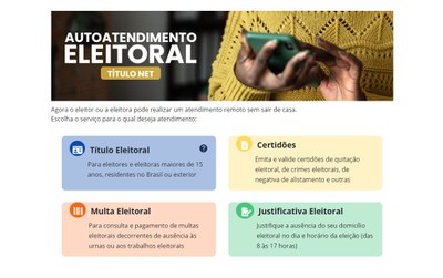 Página do Autoatendimento Eleitoral