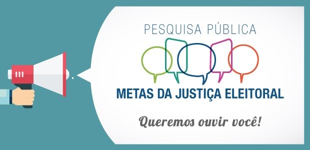 Banner pesquisa pública metas da JE 