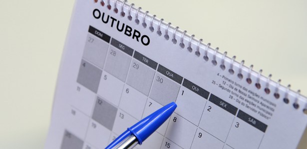 Calendário 1º de outubro