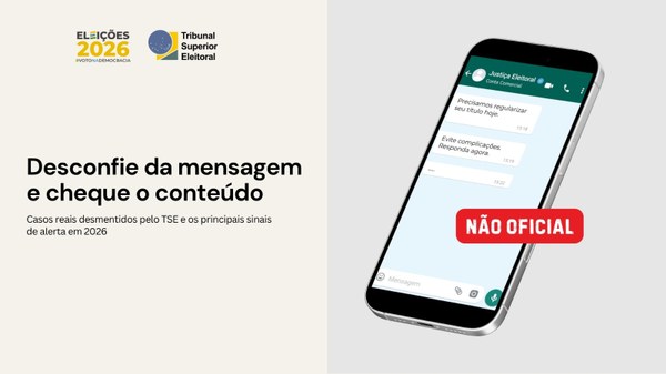 Desconfie da mensagem e cheque o conteúdo