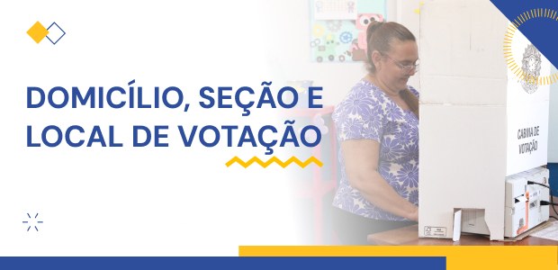 Domicílio, seção e local de votação - 10.03.2026