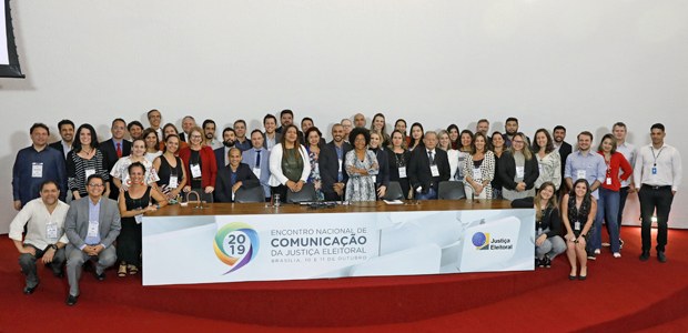 Encontro Nacional de Comunicação da Justiça Eleitoral em 10.10.2019 Encontro Nacional de Comunicação da Justiça Eleitoral