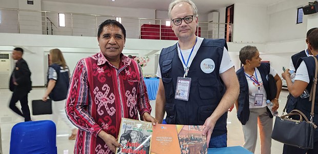 Entrega de presentes do TSE ao presidente da CNE do Timor-Leste - 23.05.2023