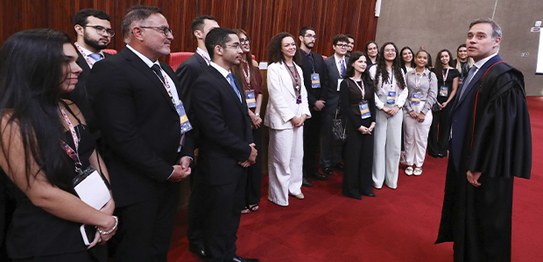 Estudantes de Direito do CEUB acompanham sessão plenária do TSE - 24.02.2026. Foto: Luiz Roberto...