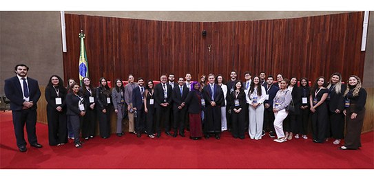 Estudantes de Direito do CEUB acompanham sessão plenária do TSE - 24.02.2026. Foto: Luiz Roberto...