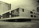 Foto preto e branco da antiga fachada do TSE