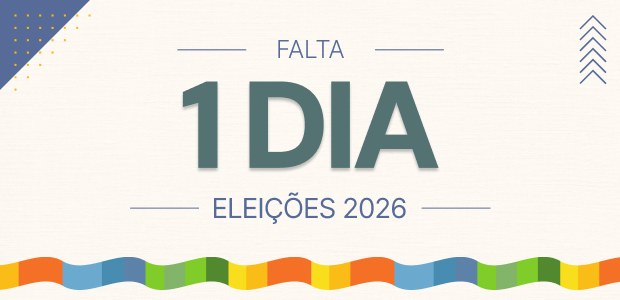contagem regressiva: Falta 1 dia - Eleições 2026