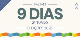 Esta é uma peça gráfica digital informativa e comemorativa sobre o calendário eleitoral brasilei...