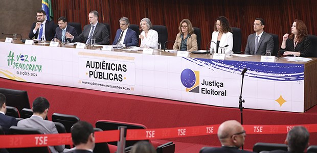 Foto: Alejandro Zambrana/Secom/TSE - Audiência Pública - Resoluções das Eleições 2024 – 23.01.2024