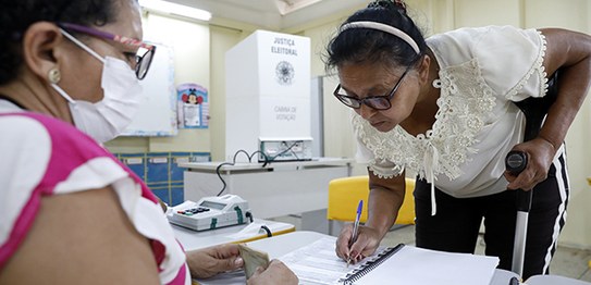 Foto: Alejandro Zambrana/Secom/TSE - Eleitoras - 08.03.2026