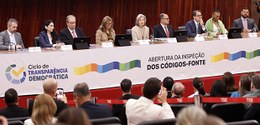 Foto: Alejandro Zambrana/Secom/TSE - Mesa de abertura do Ciclo de Transparência Democrática - El...