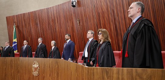 Foto: Alejandro Zambrana/Secom/TSE - Ministro André Mendonça é empossado integrante efetivo do T...