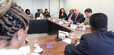 Foto: Alejandro Zambrana/Secom/TSE - Presidente do TSE recebe representantes da Bancada Negra da...
