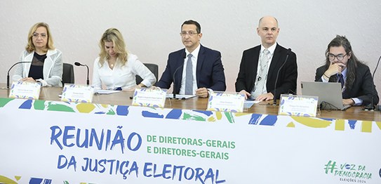 Foto:Luiz Roberto/Secom/TSE -Reunião de DGs 28.02.2024
