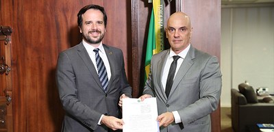Foto: Antonio Augusto/Secom/TSE - Assinatura de acordo de cooperação entre TSE e a Anatel - 05.12.2023