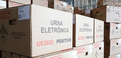 Foto: Antonio Augusto/Secom/TSE - Entrega de urnas eletrônicas UE 2022 aos TREs -  17.10.2023