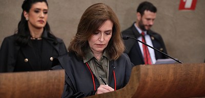 Foto: Antonio Augusto/Secom/TSE - Sessão solene de posse da ministra Isabel Gallotti como titula...