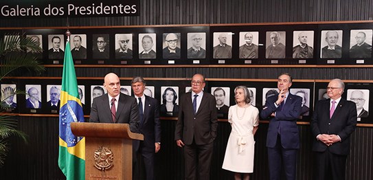 Foto: Antonio Augusto/Secom/TSE - TSE inaugura retrato do ministro Edson Fachin na galeria dos p...