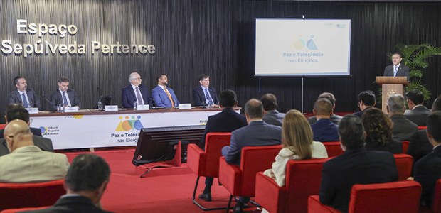 Foto: Antonio Augusto/TSE - TSE celebra Pacto Nacional pela Paz e Tolerância nas Eleições 2026 -...