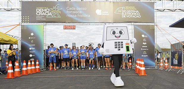 Foto: Jamile Ferraris/TSE - 1ª Corrida da Democracia - 09.08.2026