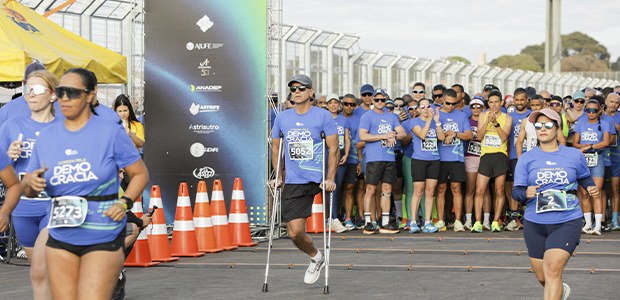 Foto: Jamile Ferraris/TSE - 1ª Corrida da Democracia - 09.08.2026