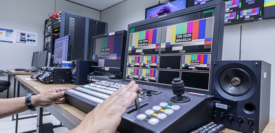 Foto: Leobark Rodrigues/Secom/TSE - Pool de Mídia das Eleições 2026 começa a funcionar nesta seg...