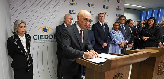 Foto: Luiz Roberto/Secom/TSE – Inauguração do CIEDDE TSE - 12.03.2024