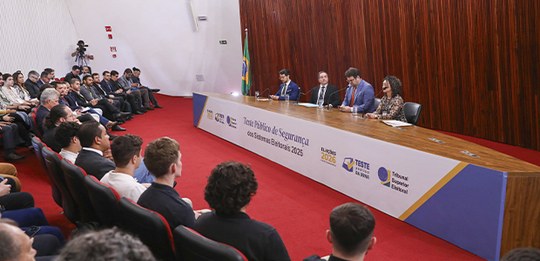 Foto:Luiz Roberto/Secom/TSE Coletiva de impressa do teste público de segurança dos sistemas elei...