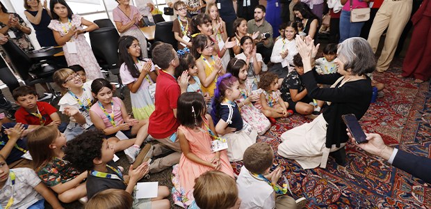 Foto: Luiz Roberto/Secom/TSE - Dia das crianças no TSE 13.10.2025 Crianças comemorando o dia das crianças no TSE