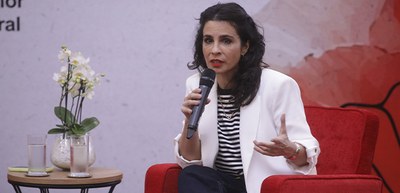 Foto: Luiz Roberto/Secom/TSE - Encontro “Democracia: substantivo feminino”. Maria Ribeiro, atriz...