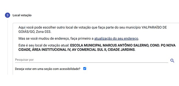 foto:Luiz Roberto/Secom/TSE -Escolher local com acessibilidade - 31.01.2024
