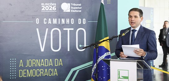 Foto: Luiz Roberto/TSE - Exposição Caminho do voto - Câmara dos Deputados - 08.09.2026
