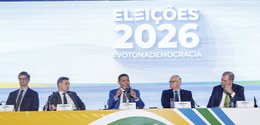 Foto: Luiz Roberto/TSE - Pronunciamento do Ministro Nunes Marques após a eleição - 04.10.2026