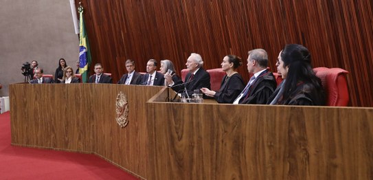 Foto: Luiz Roberto/TSE Solenidade pela posse dos Ministros Estela Aranha e Floriano Marques 05.0...